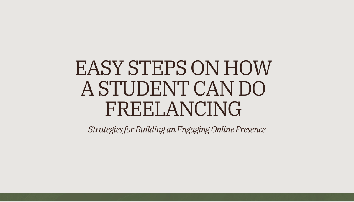 how to do freelancing as a student